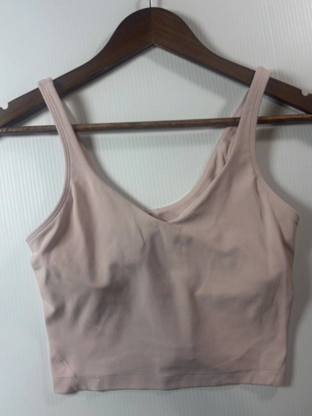 Lululemon Women's Align Tank Top Cropped Pink Mist Size 6 Athleisure